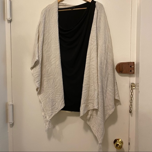 Knox Rose Sweaters - Knox Rose Sweater Cream Cardigan w/Tassles Sz XXL